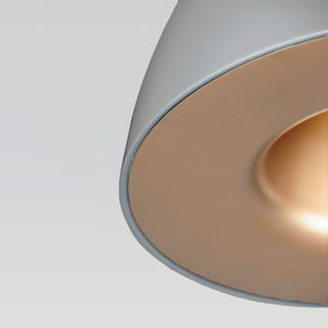 Fungo 23.5' Single Light Suspension Pendant in Dark Grey and Coffee
