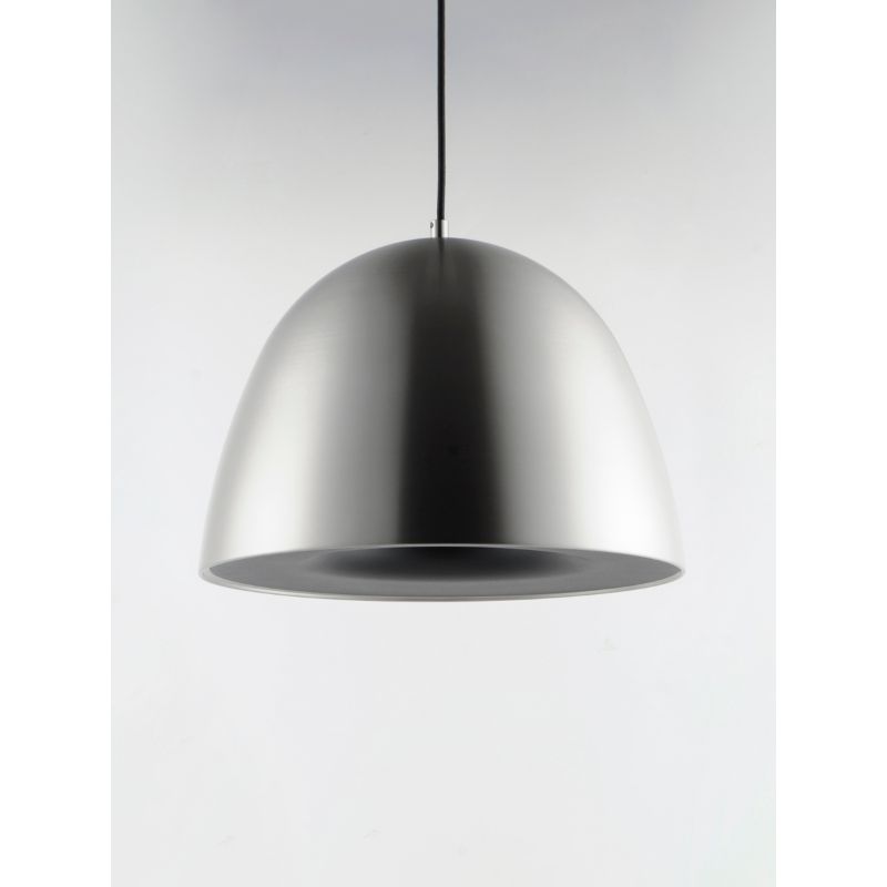 Fungo 23.5' Single Light Suspension Pendant in Satin Nickel and Black