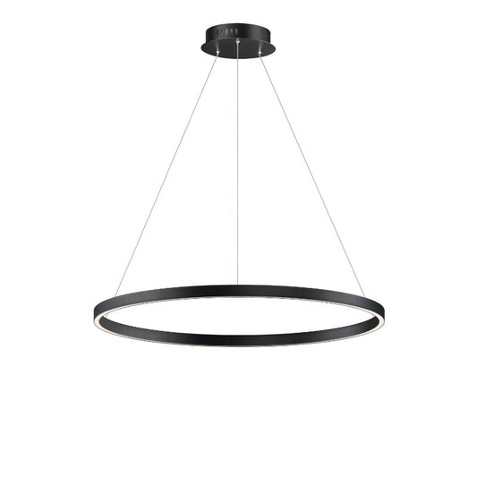 Groove 31.5" Single Light Pendant in Black