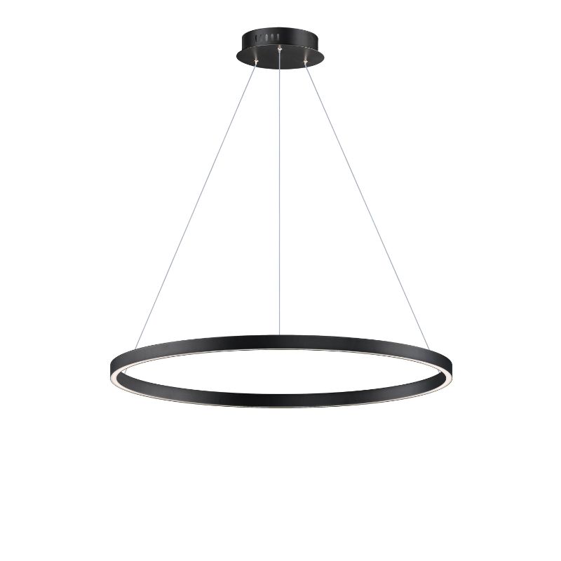 Groove 31.5' Single Light Pendant in Black
