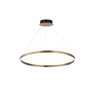 Groove 31.5' Single Light Pendant in Gold
