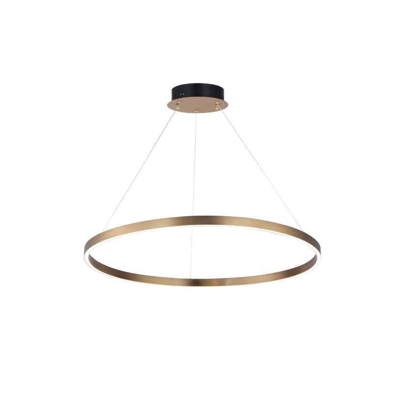 Groove 31.5' Single Light Pendant in Gold