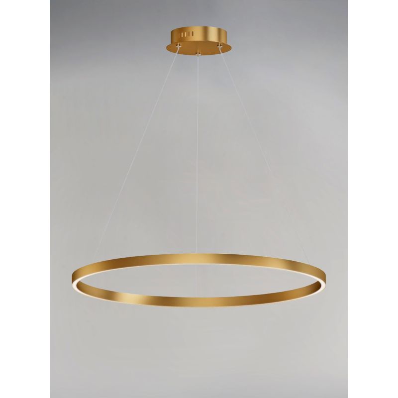 Groove 31.5' Single Light Pendant in Gold