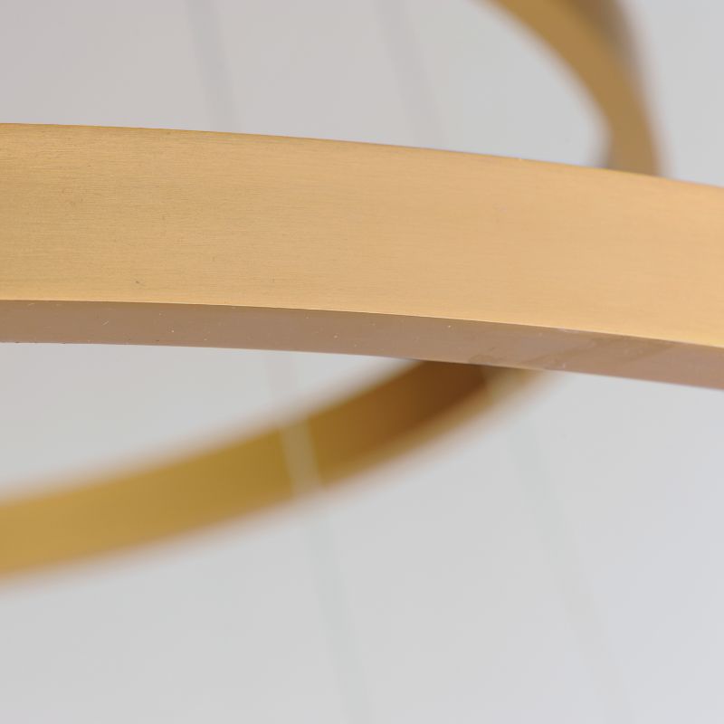 Groove 39.5' 4 Light Single Pendant in Gold
