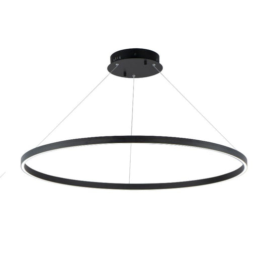 Groove 39.5" Single Light Pendant in Black
