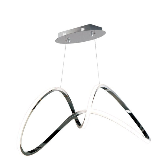 Perpetual 14.25" Single Light Suspension Pendant in Black Chrome