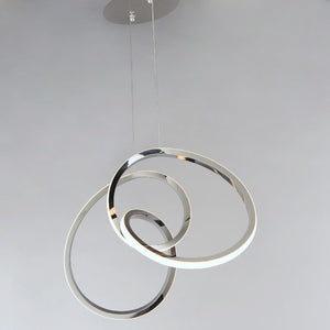 Perpetual 14.25' Single Light Suspension Pendant in Black Chrome