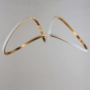 Perpetual 14.25' Single Light Suspension Pendant in Brushed Champagne