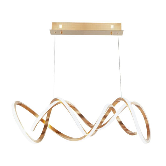 Signature 14.25" Single Light Suspension Pendant in Brushed Champagne