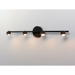 Taylor 5' 4 Light Linear Pendant Multi-Light Pendant in Black