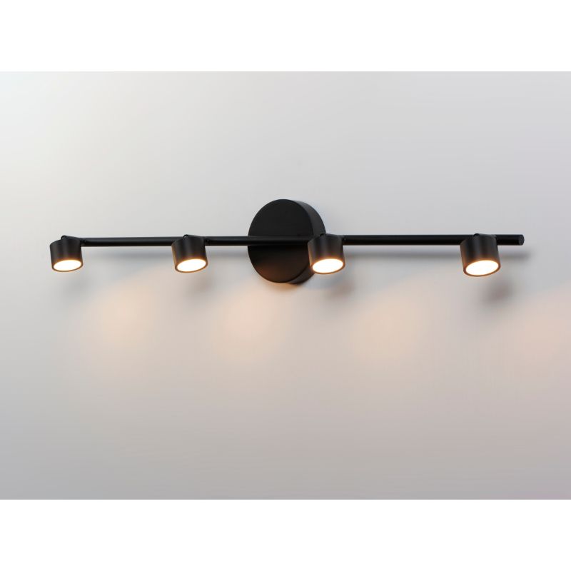 Taylor 5' 4 Light Linear Pendant Multi-Light Pendant in Black