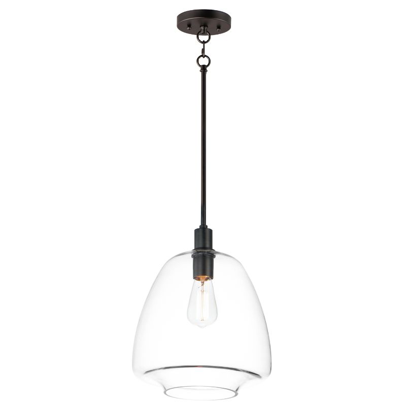 Babylon 11.5' Single Light Suspension Pendant in Black