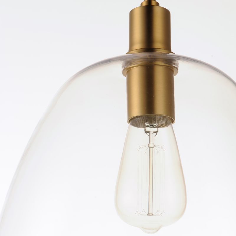 Babylon 11.5' Single Light Suspension Pendant in Satin Brass
