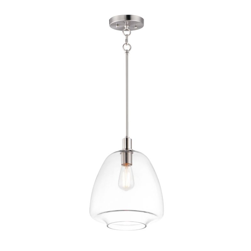 Babylon 11.5' Single Light Suspension Pendant in Satin Nickel