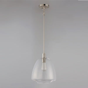 Babylon 11.5' Single Light Suspension Pendant in Satin Nickel