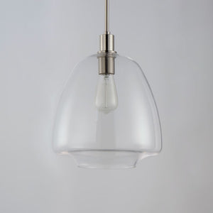 Babylon 11.5' Single Light Suspension Pendant in Satin Nickel