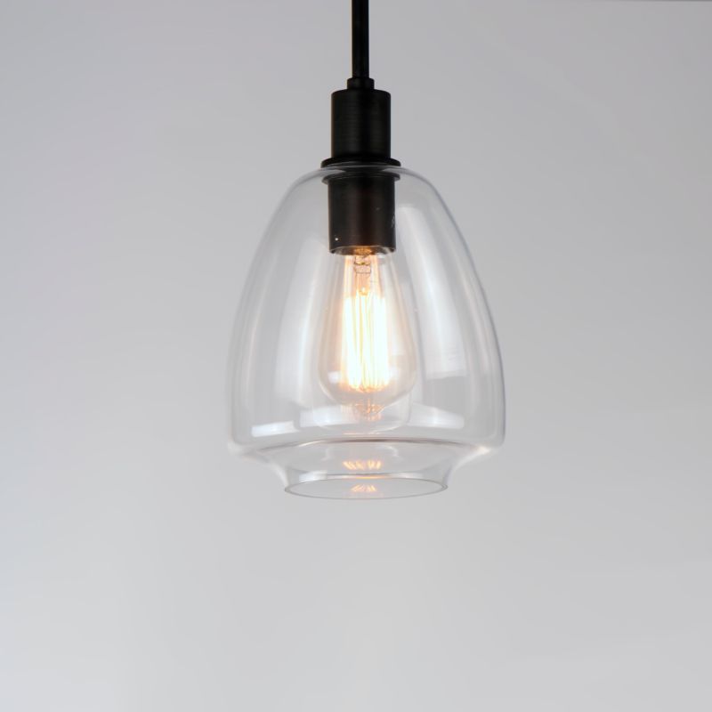 Babylon 7.25' Single Light Suspension Pendant in Black