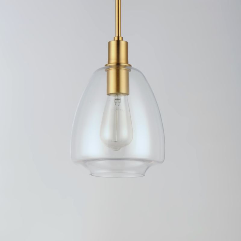 Babylon 7.25' Single Light Suspension Pendant in Satin Brass