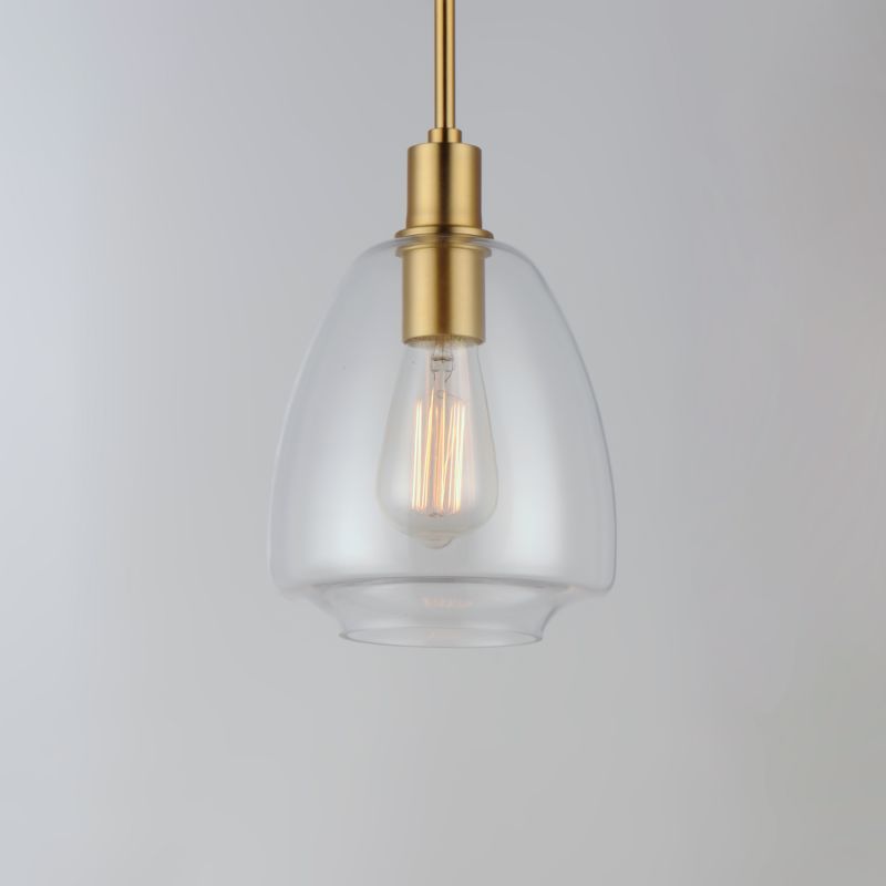 Babylon 7.25' Single Light Suspension Pendant in Satin Brass