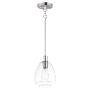 Babylon 7.25' Single Light Suspension Pendant in Satin Nickel