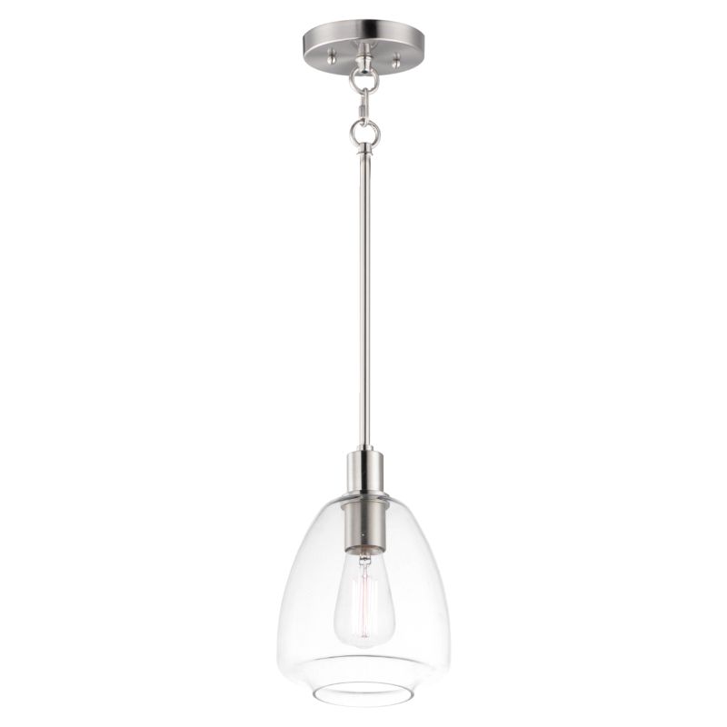 Babylon 7.25' Single Light Suspension Pendant in Satin Nickel