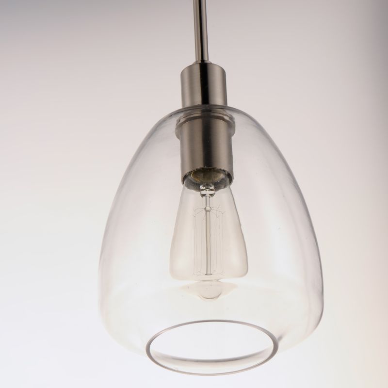 Babylon 7.25' Single Light Suspension Pendant in Satin Nickel