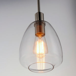 Babylon 7.25' Single Light Suspension Pendant in Satin Nickel