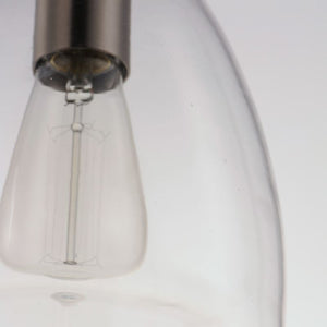 Babylon 7.25' Single Light Suspension Pendant in Satin Nickel