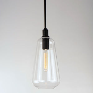 Babylon 7.5' Single Light Suspension Pendant in Black