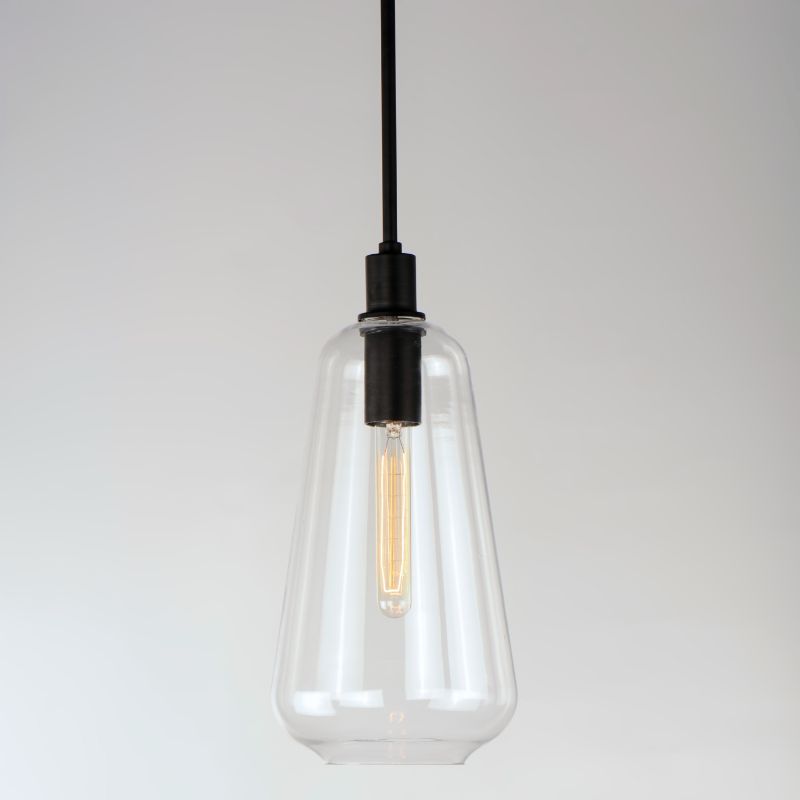 Babylon 7.5' Single Light Suspension Pendant in Black