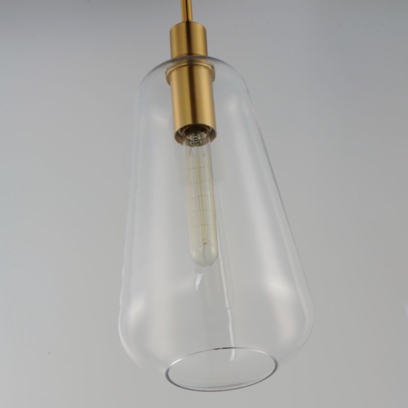 Babylon 7.5' Single Light Suspension Pendant in Satin Brass