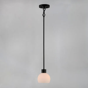 Coraline 6' Single Light Mini Pendant Single Pendant in Black
