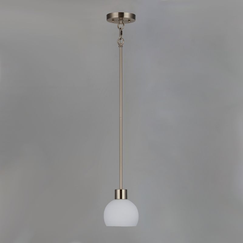 Coraline 6' Single Light Mini Pendant Single Pendant in Satin Nickel