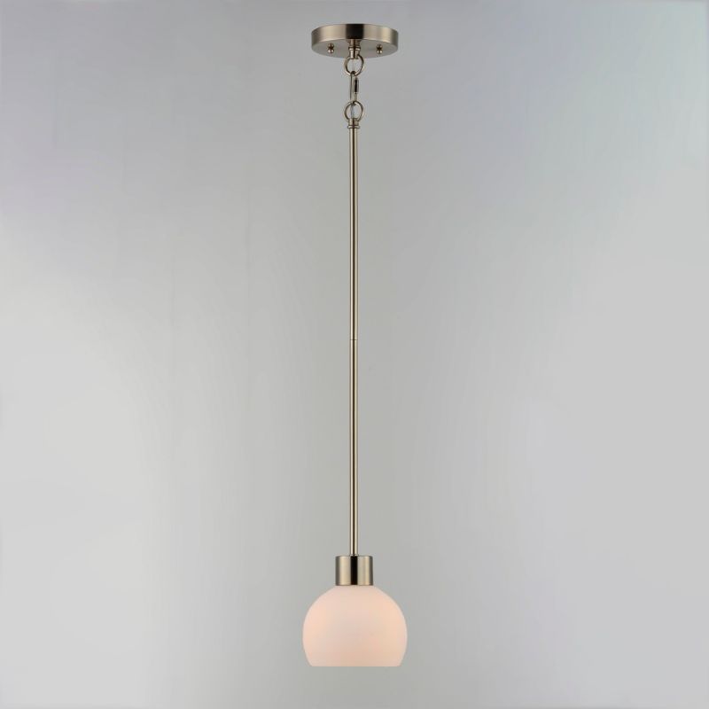Coraline 6' Single Light Mini Pendant Single Pendant in Satin Nickel