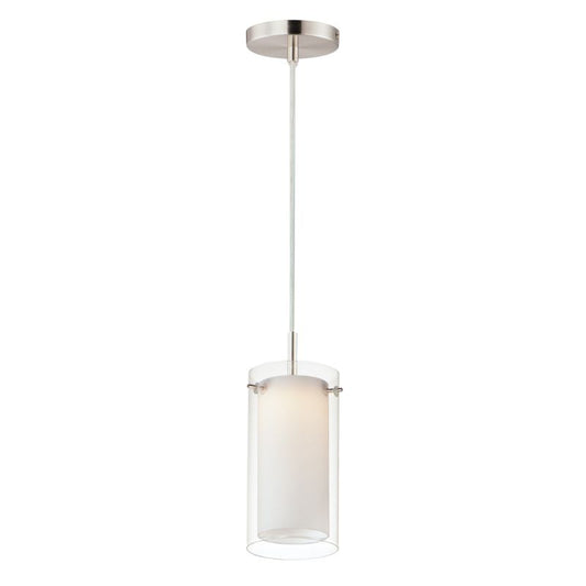 Duo 4.5" Single Light Mini Pendant in Satin Nickel