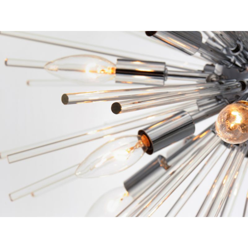 Polaris 40' 16 Light Multi-Light Pendant Suspension Pendant in Polished Chrome