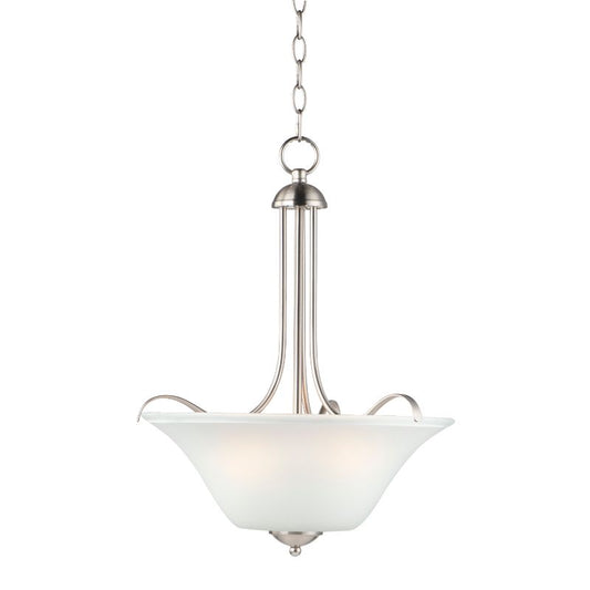 Vital 16.5" 3 Light Multi-Light Pendant in Satin Nickel