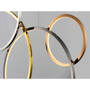 Union 39.5' 5 Light Multi-Light/Suspension Pendant in Multi-Plated