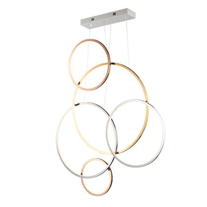 Union 46.75' 5 Light Multi-Light Pendant in Multi-Plated