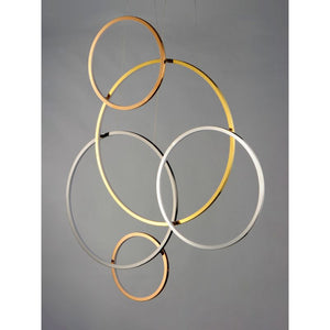 Union 46.75' 5 Light Multi-Light/Suspension Pendant in Multi-Plated