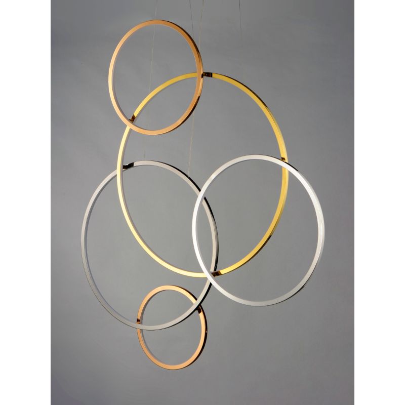Union 46.75' 5 Light Multi-Light/Suspension Pendant in Multi-Plated