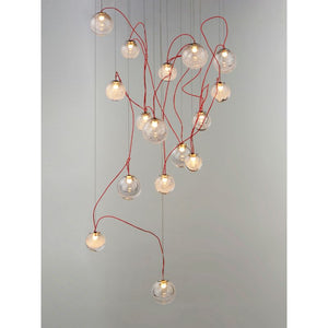 Bobble 23.5' 16 Light Multi-Light Pendant Suspension Pendant in Polished Chrome
