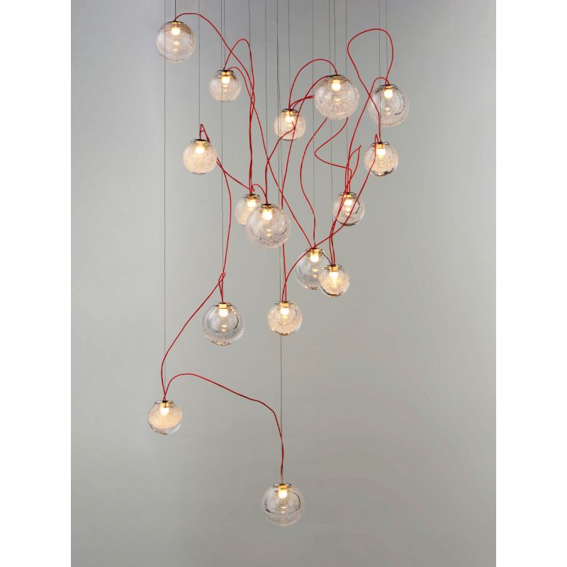Bobble 23.5' 16 Light Multi-Light Pendant Suspension Pendant in Polished Chrome