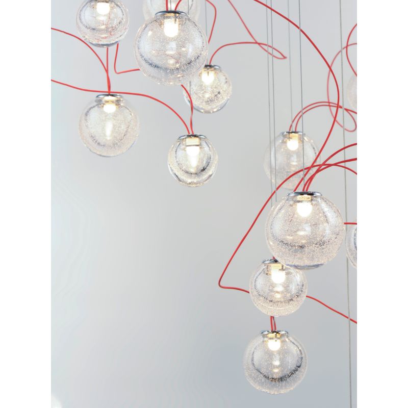 Bobble 23.5' 16 Light Multi-Light Pendant Suspension Pendant in Polished Chrome