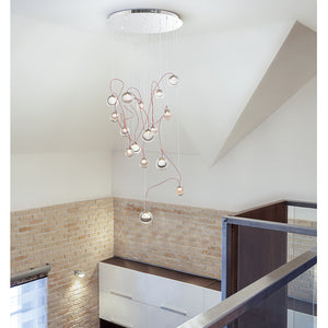 Bobble 23.5' 16 Light Multi-Light Pendant Suspension Pendant in Polished Chrome