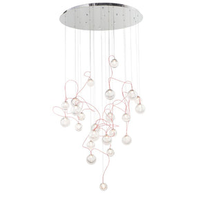 Bobble 31.5' 24 Light Multi-Light Pendant in Polished Chrome