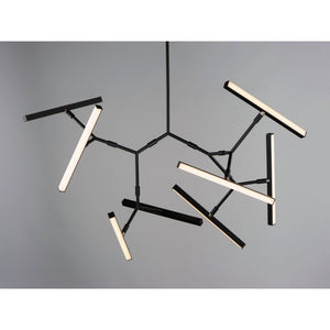 Robotica 37' 8 Light Multi-Light Pendant Suspension Pendant in Black