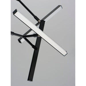 Robotica 37' 8 Light Multi-Light Pendant Suspension Pendant in Black