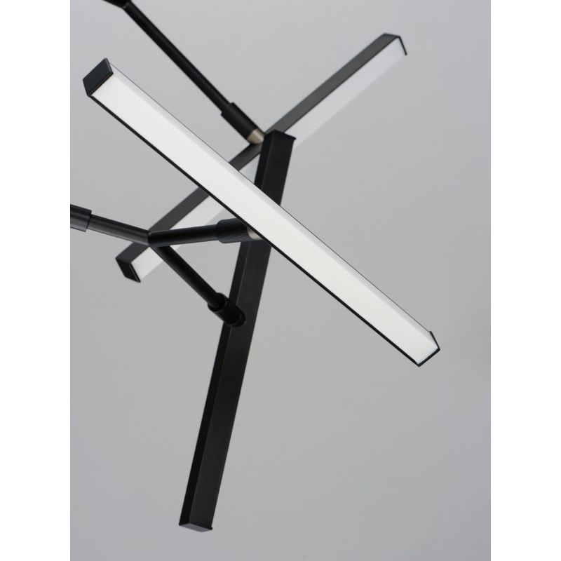 Robotica 37' 8 Light Multi-Light Pendant Suspension Pendant in Black