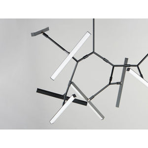 Robotica 37' 8 Light Multi-Light Pendant Suspension Pendant in Black